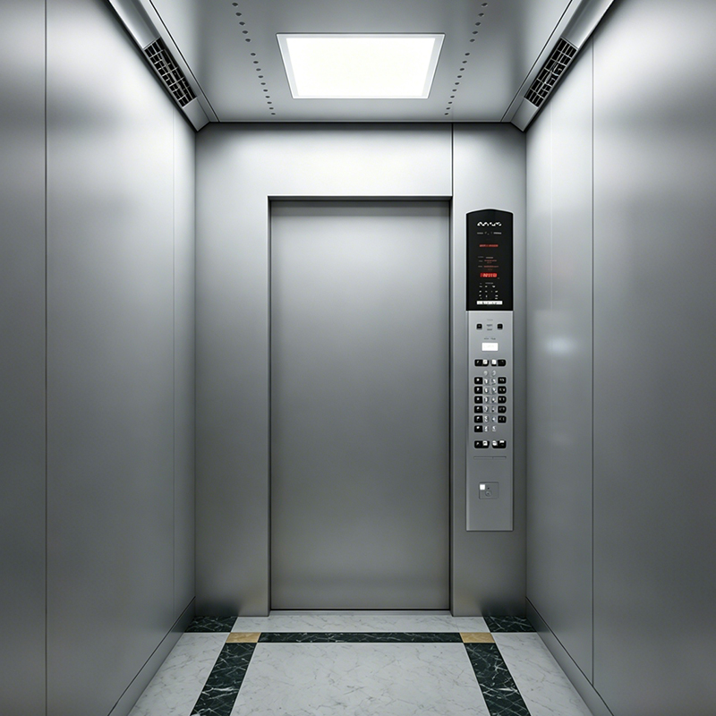 Lift de pasageri modern din oțel vopsit pentru clădiri de birouri