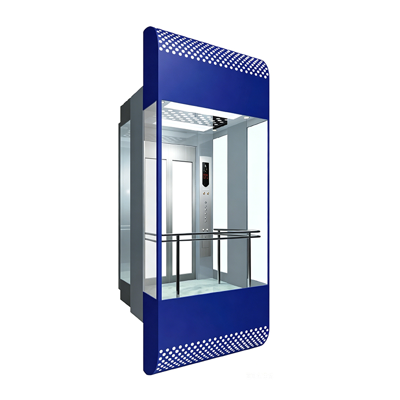 Lift pentru vizitarea obiectivelor turistice din sticlă laminată cu capac de mașină emailat pentru coacere pentru centrul comercial