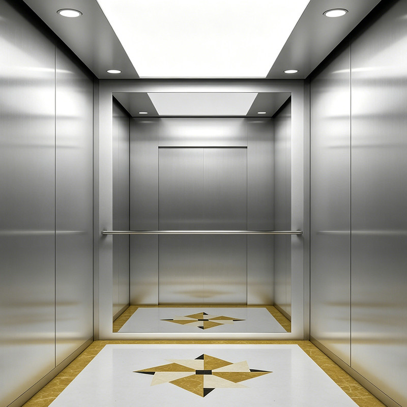 Lift pentru casă din oțel inoxidabil în stil minimalist